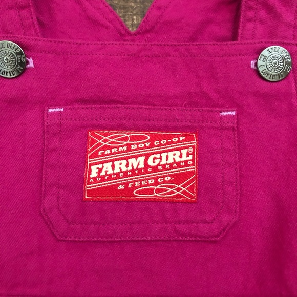 💕HP💕 FARM BABY BRAND Girls 0-3 mo Overall Dress - Picture 2 of 4